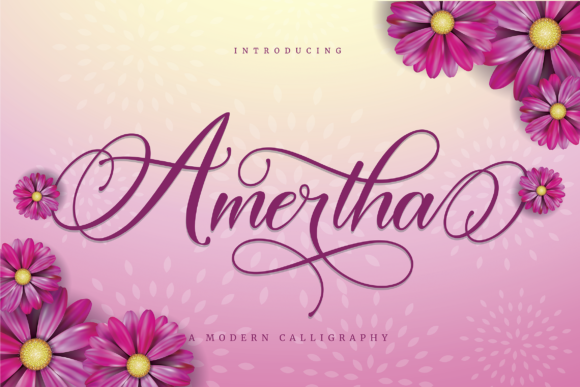 Amertha: A Handwritten Font for Elegant Design