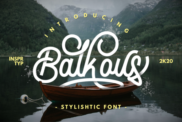 Balkous: A Stylish Script Font for Elegant Design Workflows