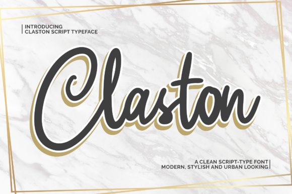 Claston: A Timeless Font for Elegant Designs