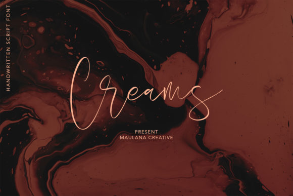 Creams: A Timeless Handwritten Font for Every Project