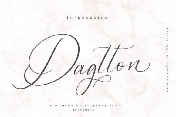 Dagtton: A Handwritten Font for Elegant Design