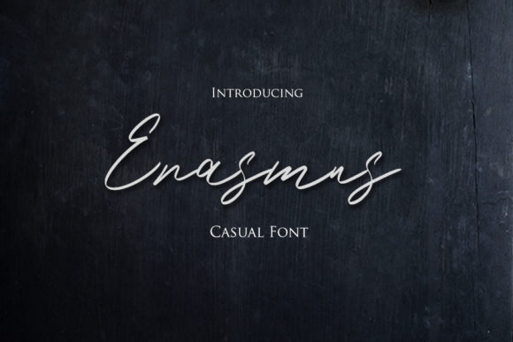 Erasmus: A Timeless Handwritten Font for Elegant Design