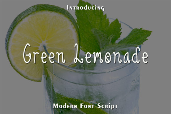 Green Lemonade: Elegant Script for Every Design