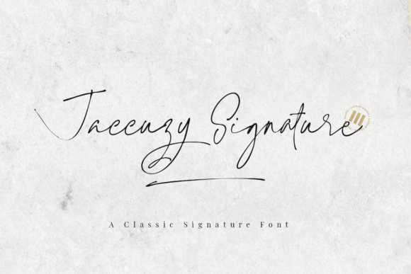 Jaccuzy Signature: A Timeless Handwritten Font for Every Design Need