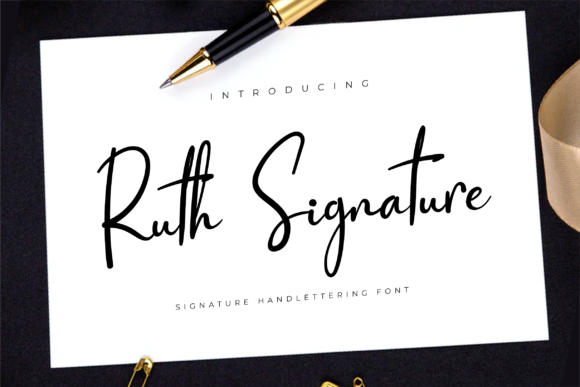 Ruth Signature: A Timeless Handwritten Font for Elegant Design