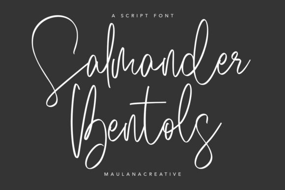 Salmander Bentols: A Timeless Handwritten Font