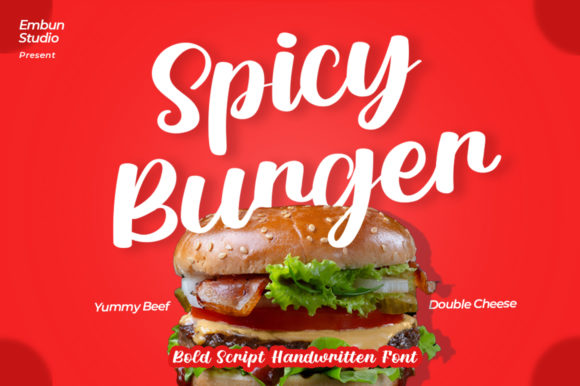 Spicy Burger: A Stylish Handwritten Font for Professional and Creative Workflows