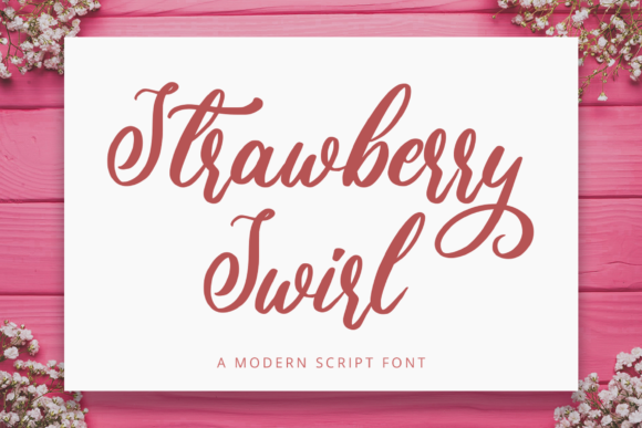 Strawberry Swirl: A Timeless Handwritten Font for Strategic Design